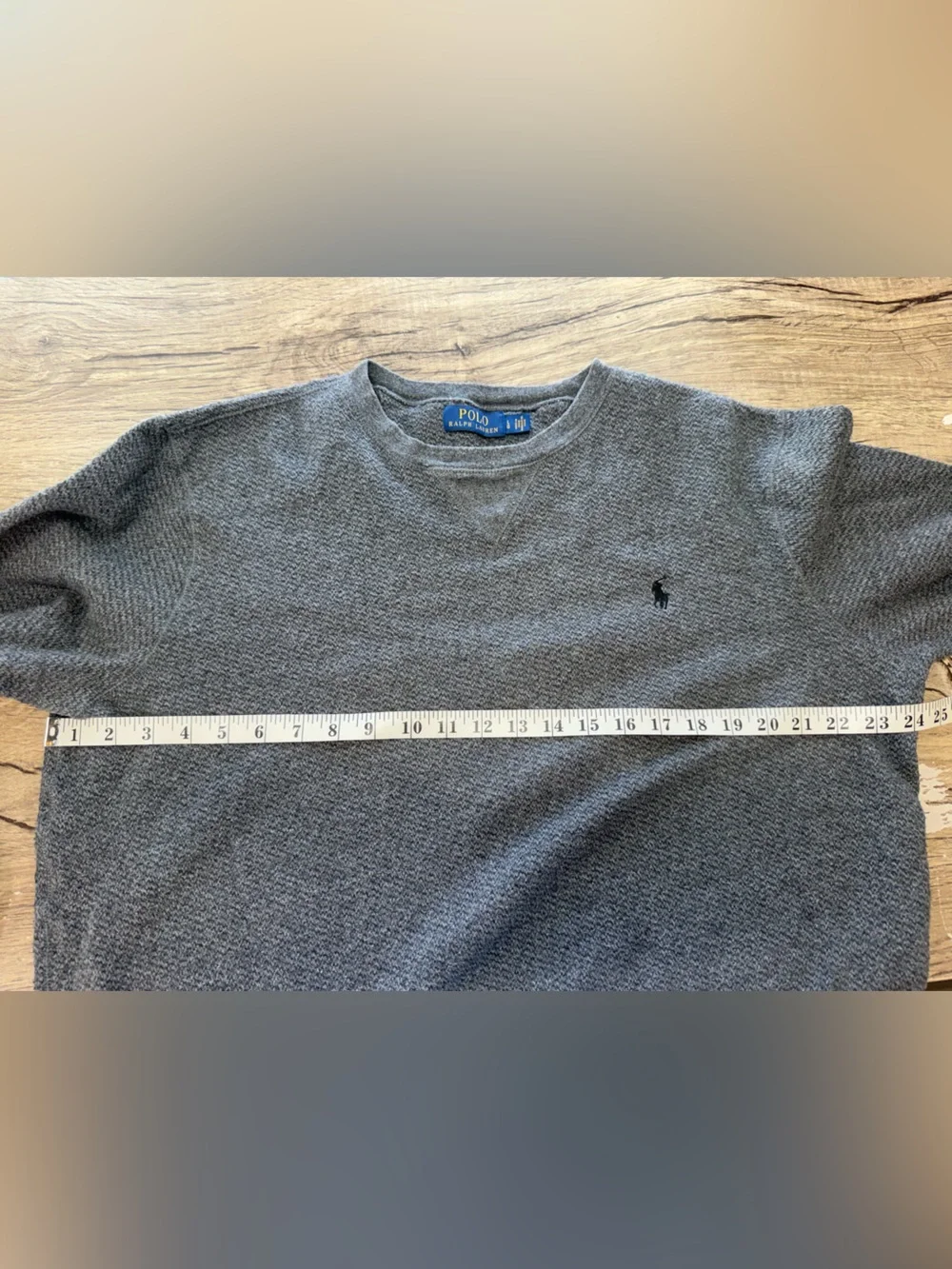 Polo Ralph Lauren Gray Sweater Knit‎ Jumper Sweatshirt size large